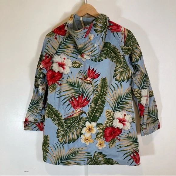 Penfield Weatherproof Mountain Parka In Palm Print - Picture 2 of 5